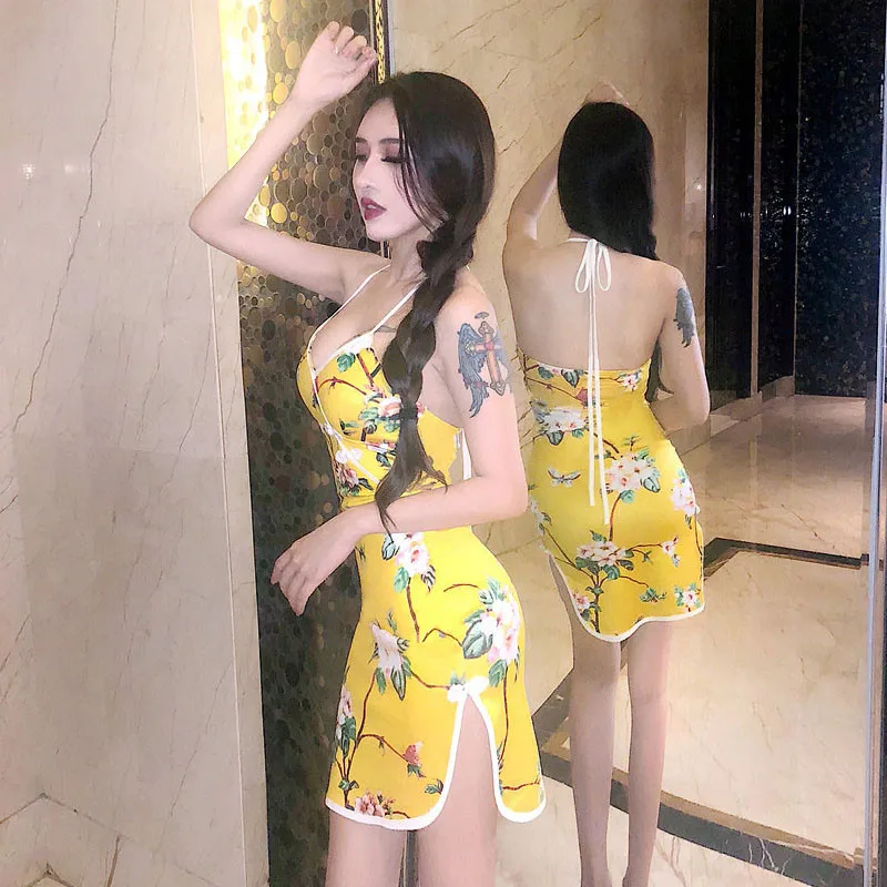 Фото Новинка летние женские для ночного клуба сексуальное платье без рукавов с лямкой