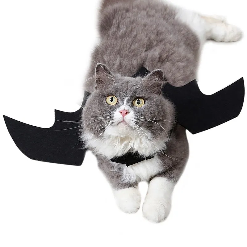 Hoomall 1 шт. забавными кошками Косплэй костюм летучей мыши подходит вечерние кошки