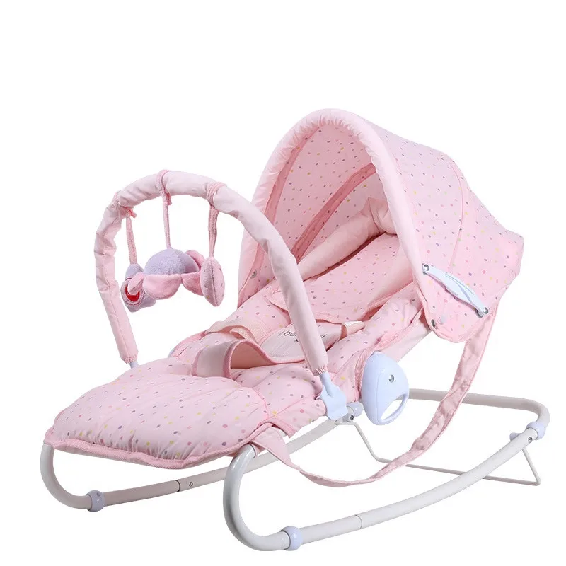 

free shipping baby rocking chair sit and lie baby balance chair infant cradle swing chair gift Baby bed