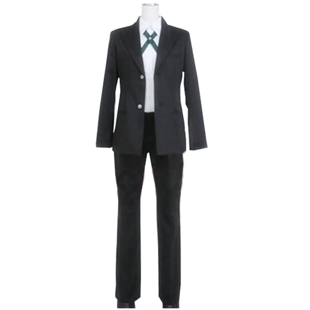 Черный Danganronpa Dangan Ronpa Byakuya Togami Косплей Костюм Любой размер Топ Куртка Рубашка Брюки Мужская модная одежда - Цвет: Черный