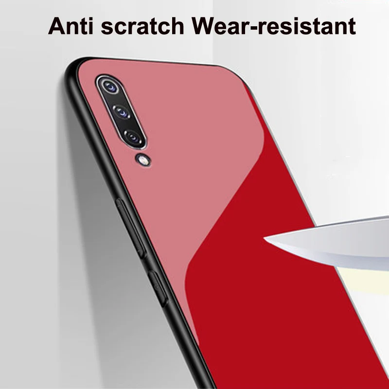 Для Xiaomi Mi 9 чехол градиентный твердый закаленное стекло задняя крышка для mi9