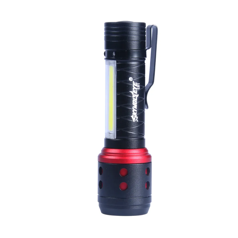 ZOOMABLE Q5+ COB светодиодный мини-фонарик 14500, 4 режима, карманный фонарь, портативный фонарь из алюминиевого сплава, фонарь для ночного освещения
