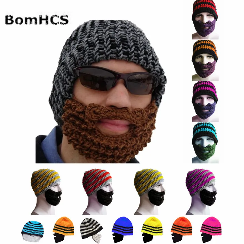 Мужская Зимняя Толстая теплая вязаная шапка BomHCS 100% цветов | Аксессуары для одежды