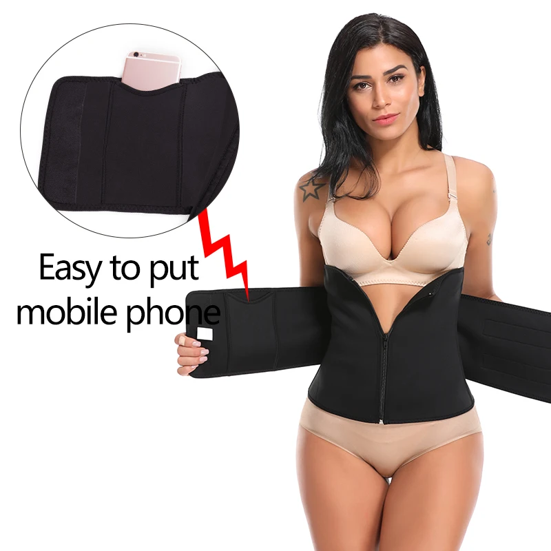 VASLANDA Neoprene Sauna Sweat Waist Cincher Slimming Belt Body Shaper Abdominal Trimmer Shapewear Cintas Modeladora Corsets