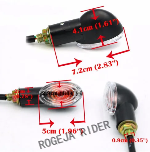 1 пара Универсальный Янтарный лампы мотоциклов поворотники Индикатор мини для