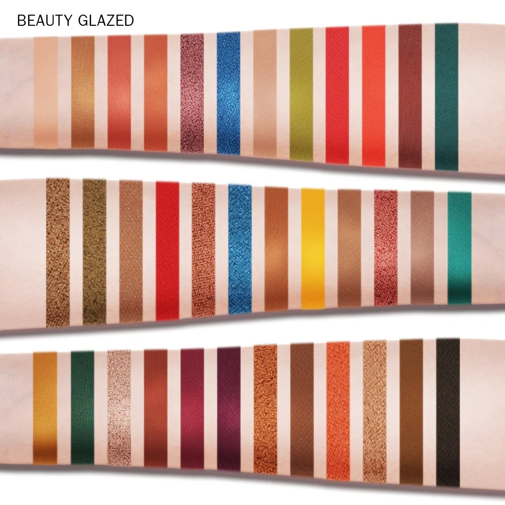 Beauty Glazed палитра теней для век 36 цветов матовые перламутровые водостойкие