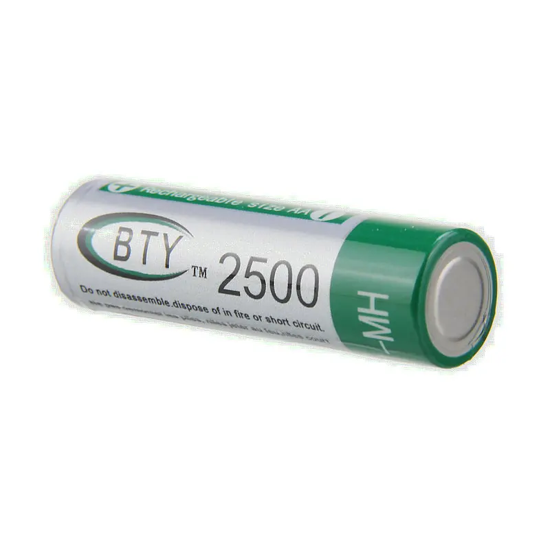 BTY 4 * AA 1 2 V 2500mAh перезаряжаемая Ni-MH батарея | Электроника