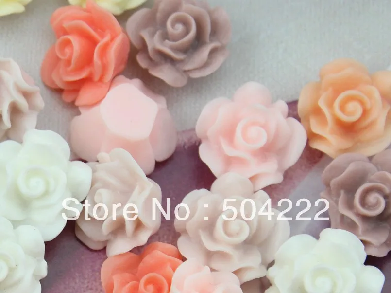 200 шт среднего размера цветная полимерная розовая матовая Пастельная плоская