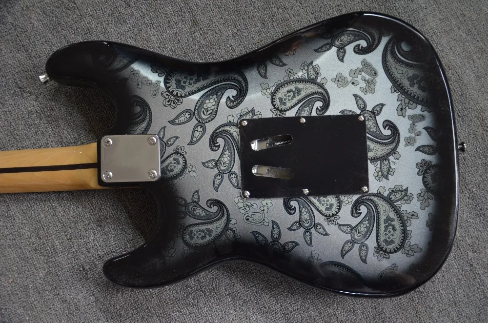 St гитары черный цветок средства ухода за кожей Топ дизайн акрил накладку Floyd rose