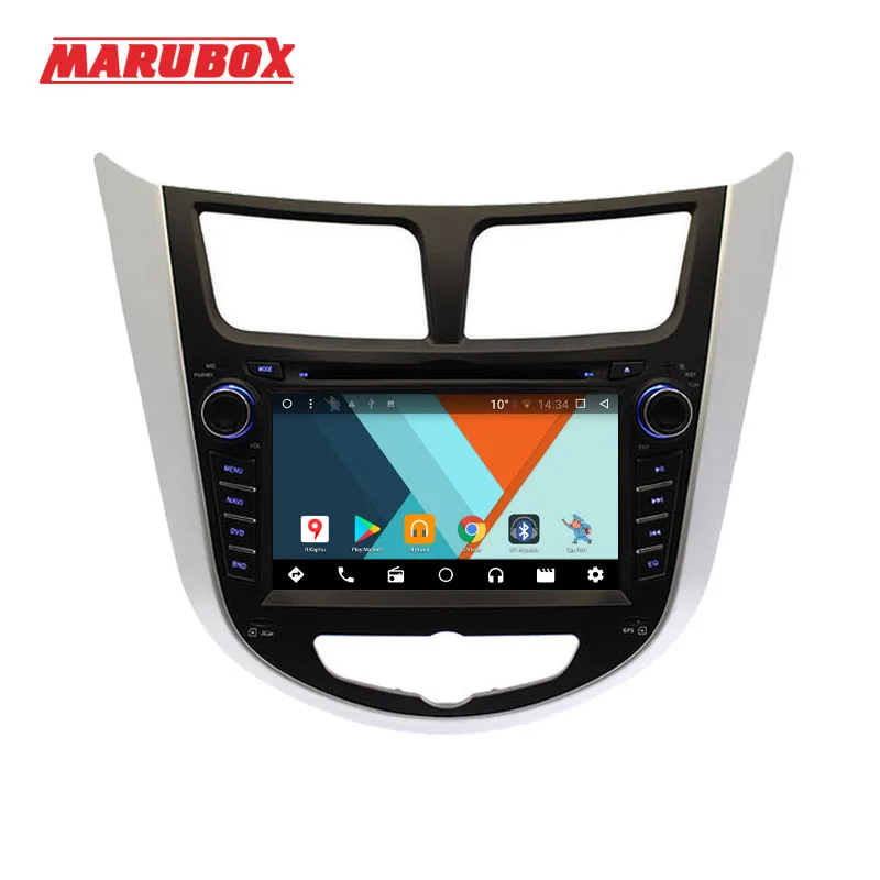 Marubox 7A300MT8 Штатное головное устройство для Hyundai Solaris 2013+ на ОС Android 8.1 IPS 7&quot DVD