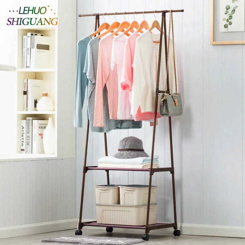 Стеллаж для пальто из нержавеющей стали простой в сборке можно снять треугольная