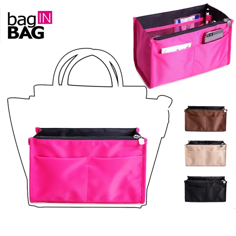 Сумка-Органайзер на молнии с двумя отделениями и 10 карманами разных размеров |