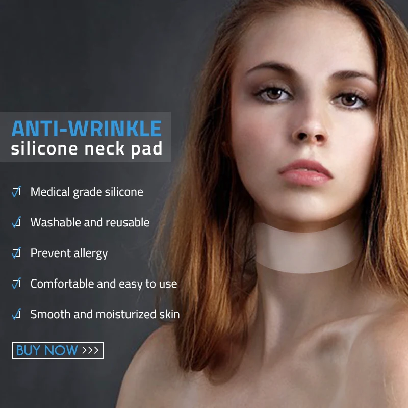 Reusable Anti Wrinkle Silicone Care Neck Pad Neck Tape Wrinkle Pads For Neck Wrinkle Treatment Prevention Remover Face Wrinkle
