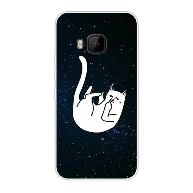Протектор чехол для HTC One M9 Coque 5." DIF Cat Дизайн силиконовый чехол для Fundas HTC One M9 крышка кремния Вернуться Телефонные чехлы