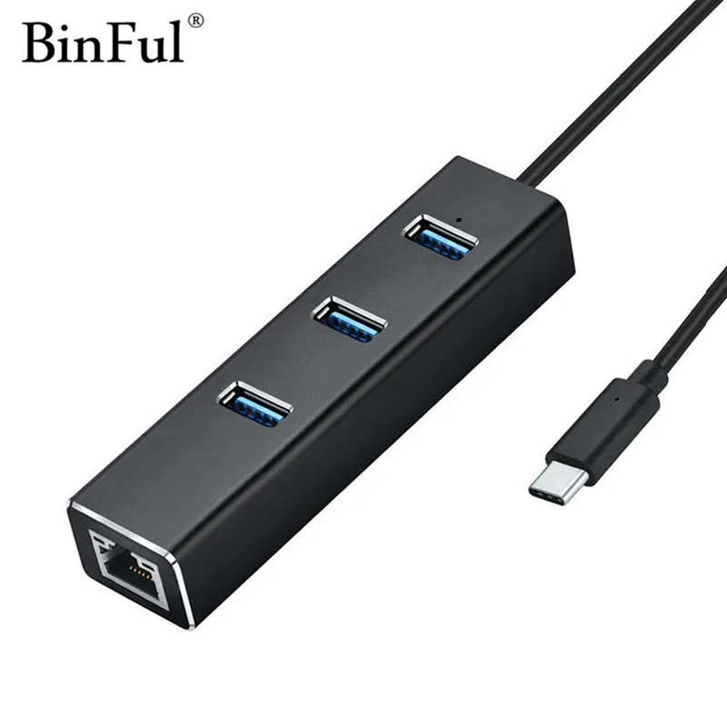 Адаптер BinFul USB 3 0 в гигабитный Ethernet порта шина с 10/100/1000 RJ45 LAN порт конвертер