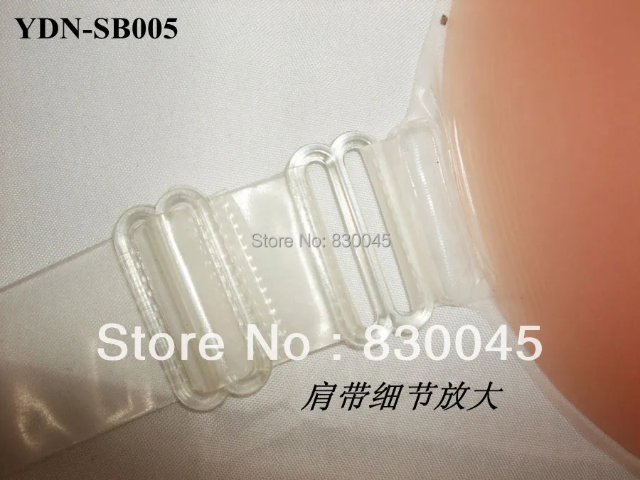 Широкий бюстгальтер на бретелях и без геля самоклеящийся 100% силиконовый