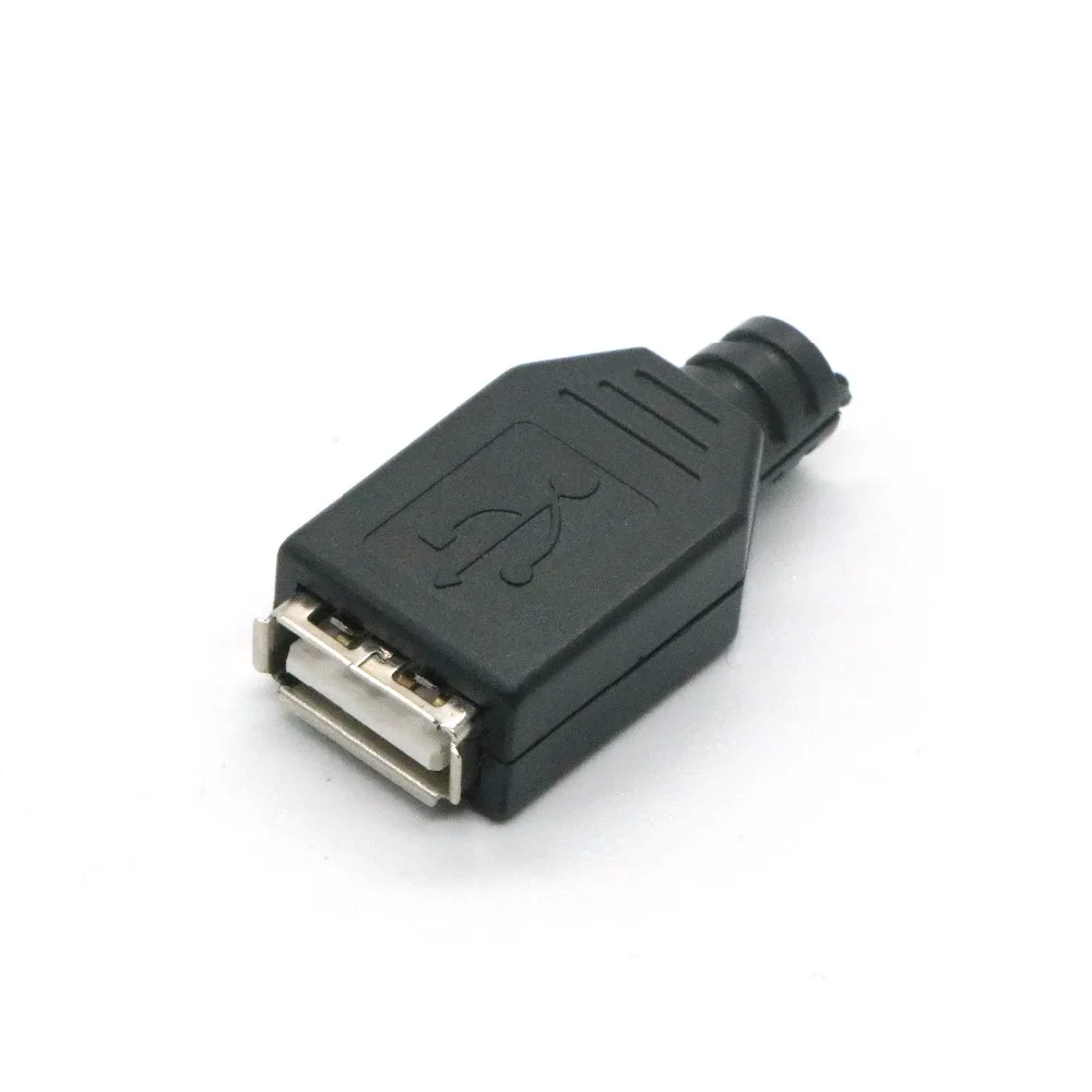 10 штук в наборе USB 2 0 Тип-штепсельную вилку 4-контактный разъем адаптера jack &amp