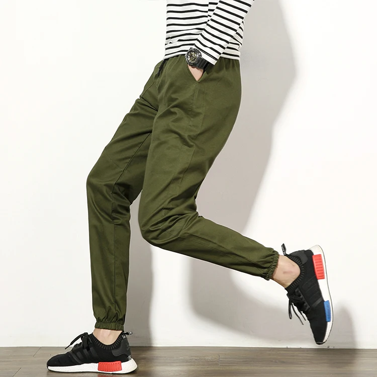 Шаровары новый стиль мода 2016 мужские брюки Узкие тренировочные падение