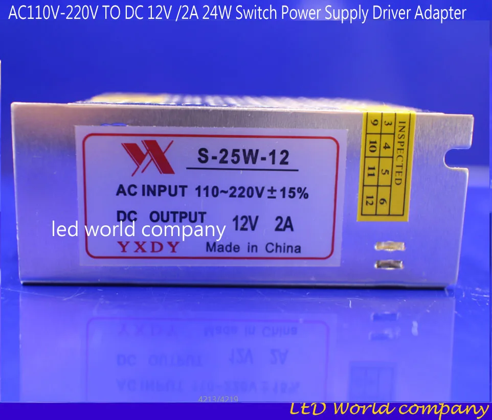 Прямая продажа с фабрики AC110V-220V DC 12 V/2A 24W переключатель питания Драйвер адаптер