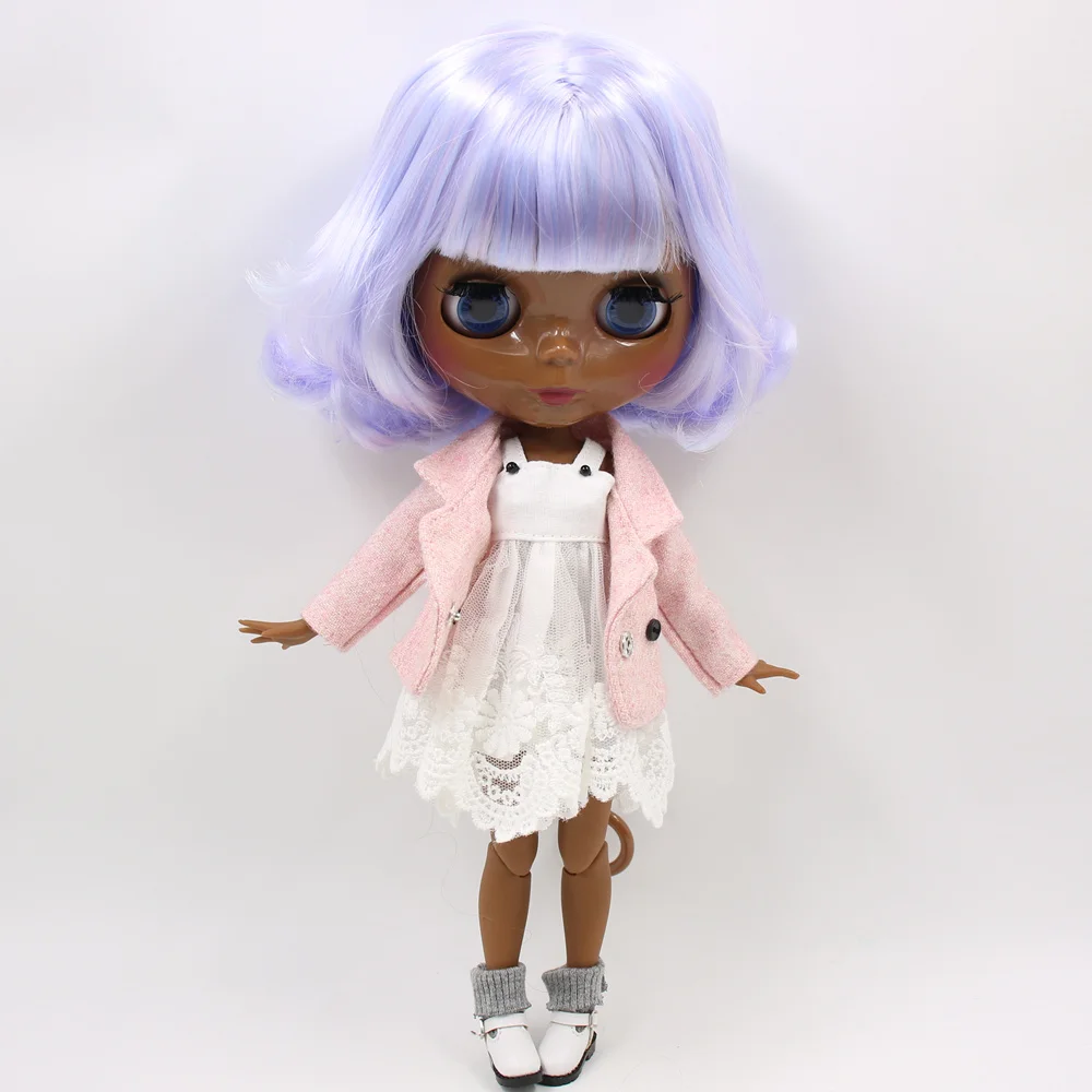 ICY DBS Blyth doll No.BL1017/6005 Pink mix Blue hair JOINT body Super Black skin 1/6 BJD Neo ob24 anime girl | Игрушки и хобби