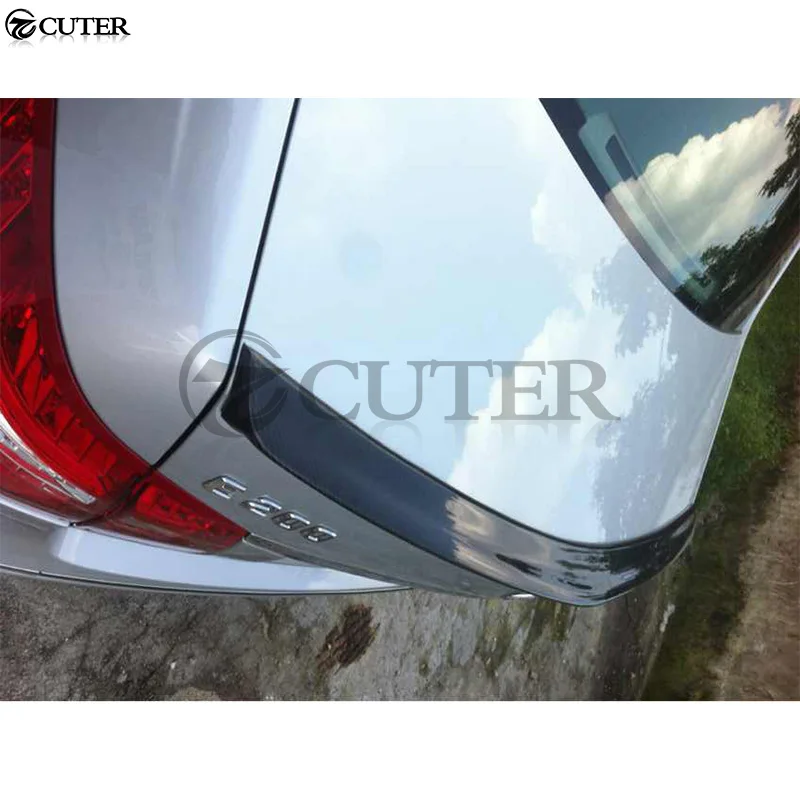 W204 C200 C300 AMG стиль углеродное волокно задние крылья багажник губа спойлер для Mercedes
