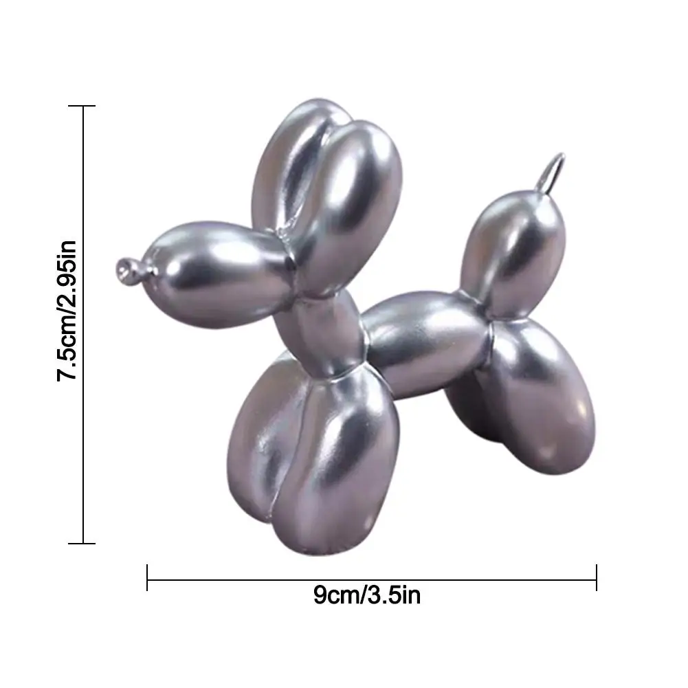 Милый щенок воздушный шар смола скульптура на подарок аксессуары для собак