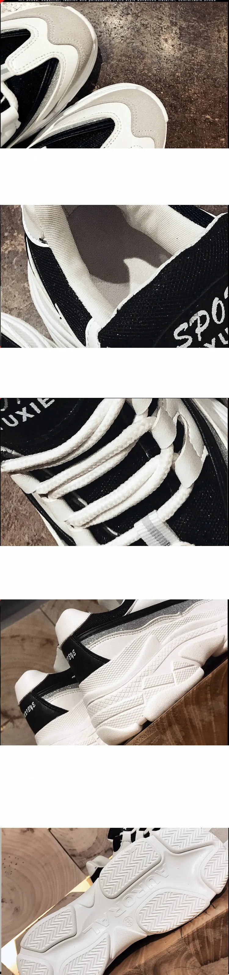 Size35-43; новинка года; модная летняя женская обувь; женская повседневная обувь; женские спортивные тотемные кроссовки на высокой платформе; цвет черный, белый