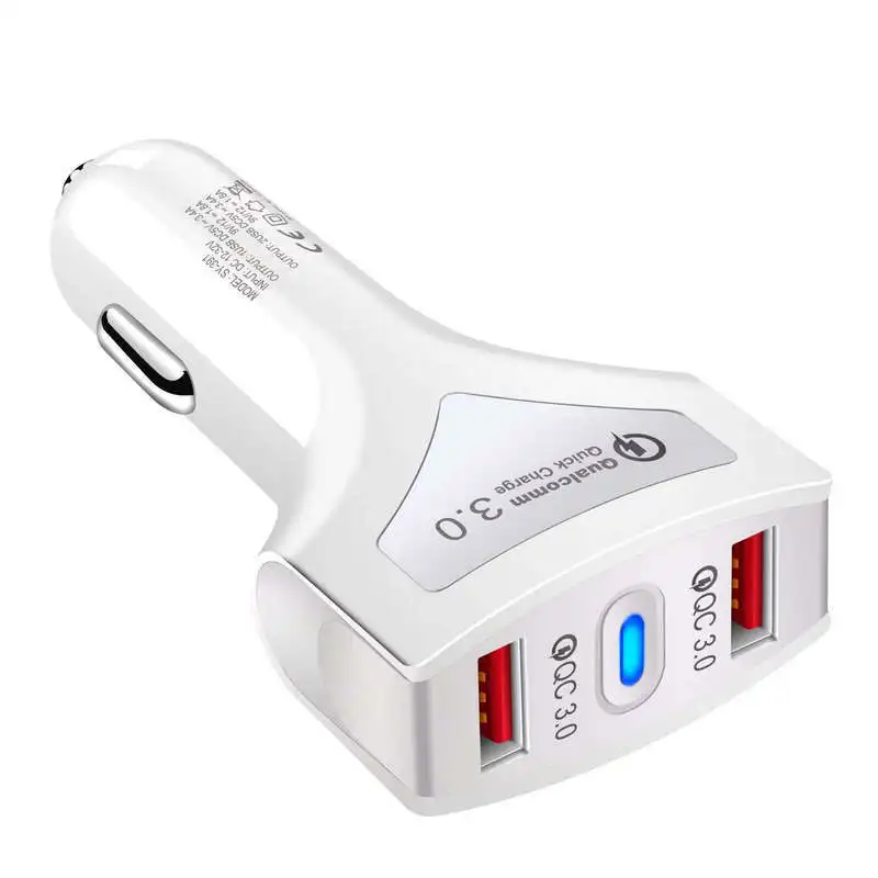 Быстрая зарядка 3 0 2 автомобильное зарядное устройство 5V3A QC быстрая Dual USB