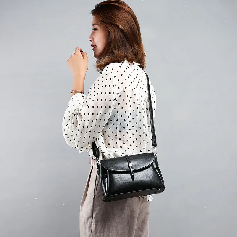 Винтажная маленькая сумка на плечо для женщин мессенджер девочек женская из