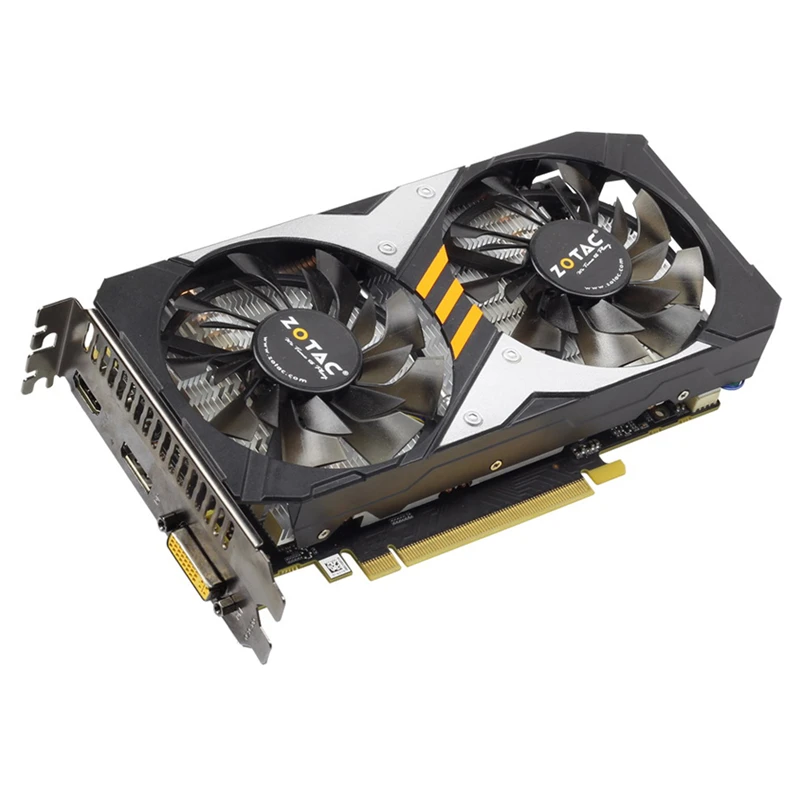 Оригинальная видеокарта ZOTAC GPU GTX960-4GD5 128 бит GDDR5 GM206 PCI-E видеокарты для NVIDIA карта GeForce GTX 960 4 Гб Разрушители