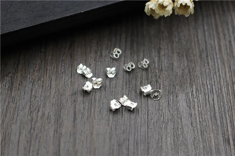 Серебряные аксессуары S925 стерлингового серебра DIY серьги затычки для ушей