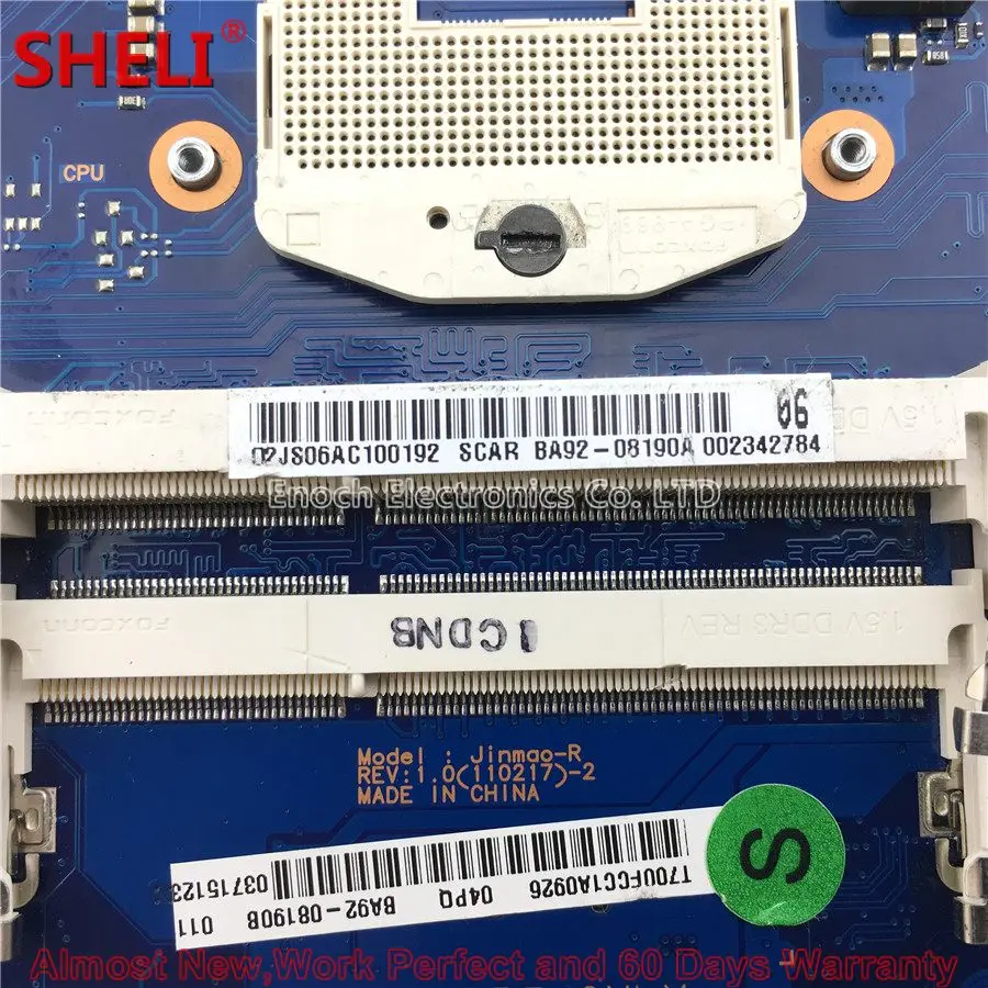 MOUGOL BA92-08190A BA92-08190B материнская плата для ноутбука samsung RV520 NP-RV520 BA41-01581A Jinmao-R HM65