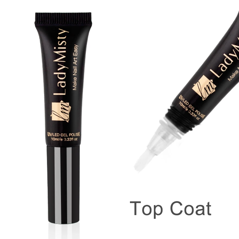 Top coat Ladymisty гель, дизайн, 8 мл, LM31-58, Одноцветный лак для ногтей, замачиваемый, Гель-лак для ногтей, полувернис, Перманентный Гель-лак - Цвет: Top coat
