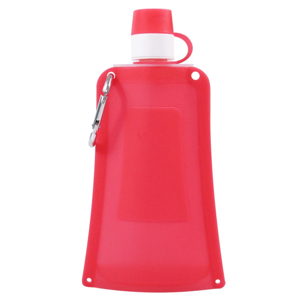 Portable Foldable Easy Clean Silicone Wear Resistant Water Bottle Sports Cycling Leakproof Outdoor | Спорт и развлечения