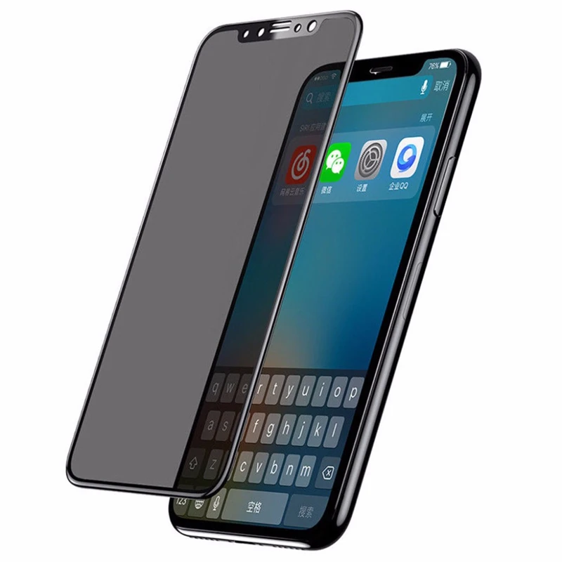 4D изогнутое антибликовое закаленное стекло для iPhone 6 6S 7 Plus 8 защитная пленка