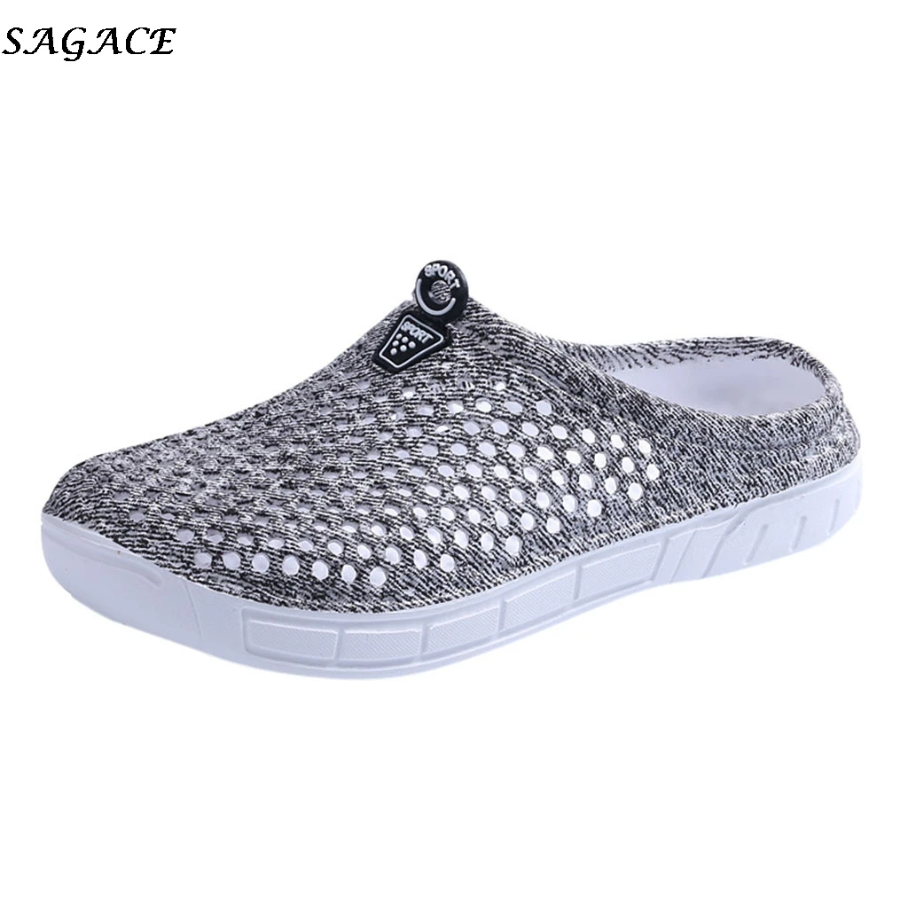 Шлепанцы SAGACE женские летние сетчатые дышащие Нескользящие плоская подошва