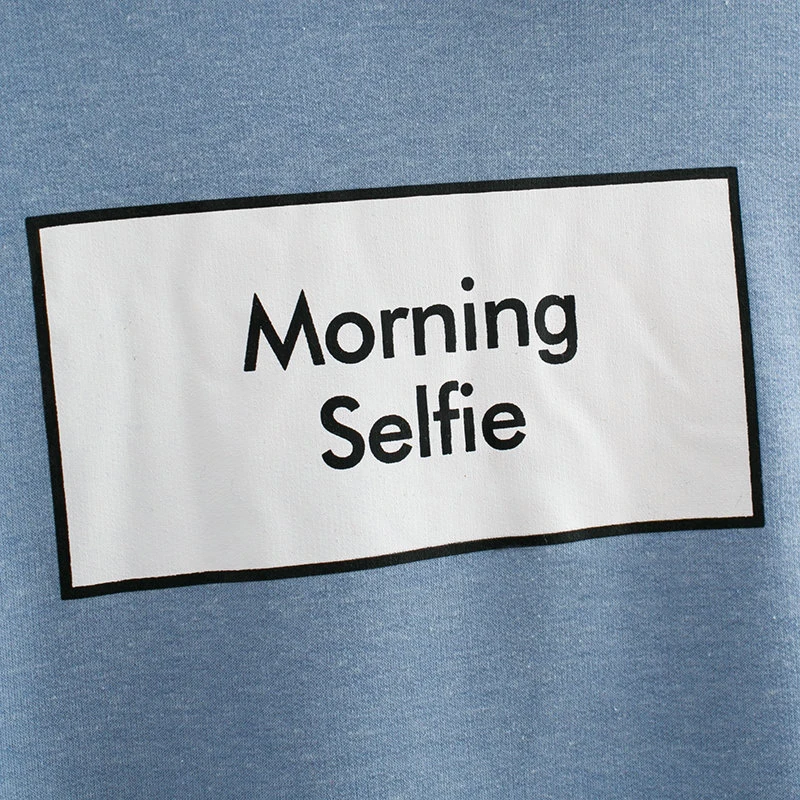 Толстовки Morning Selfie Moletom Женские полосатые Лоскутные толстовки с передним