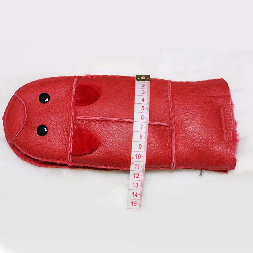 Женские зимние милые перчатки из натуральной кожи с натуральным мехом|gloves warm|cute