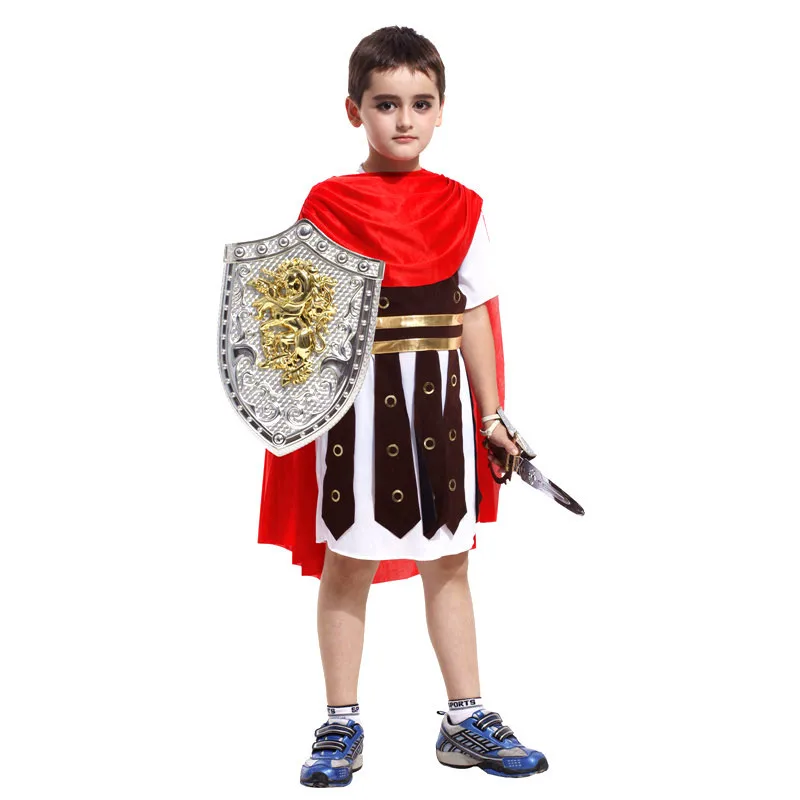 Детский костюм для Хэллоуина римского воина мальчиков и девочек ролевых игр
