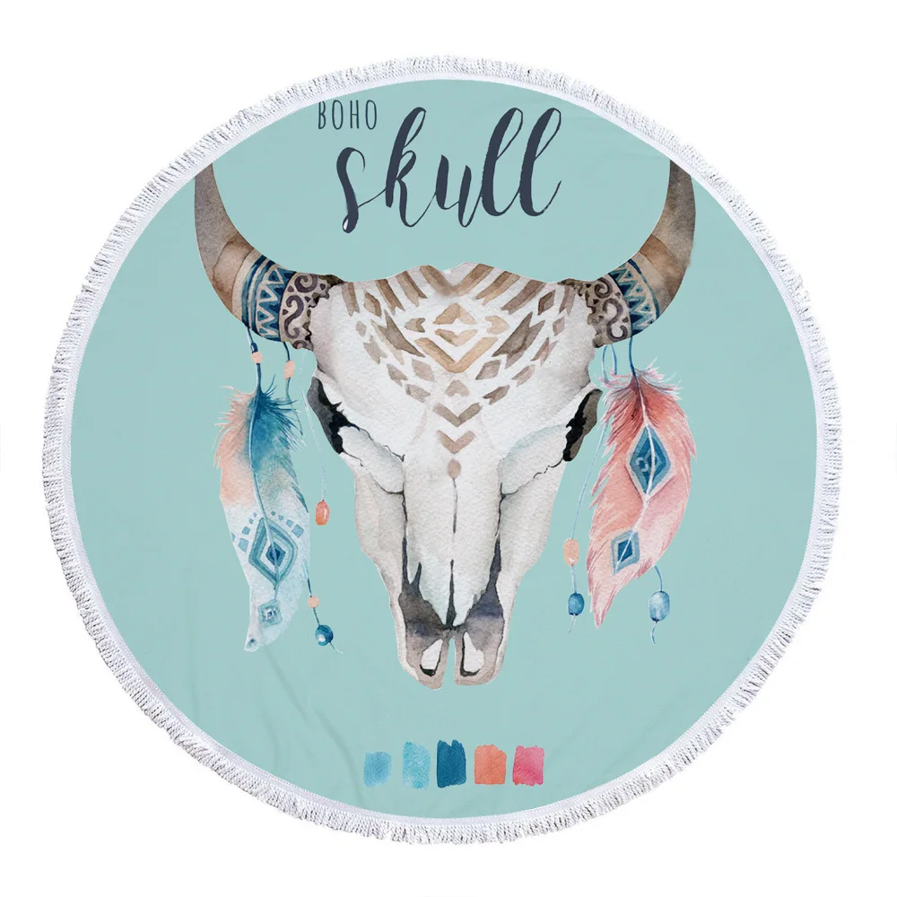 2019 Новые Дизайнерские летние пляжные полотенца с принтом оленя большие из