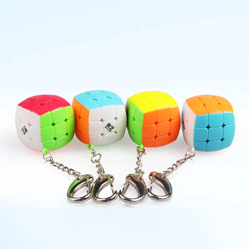 Брелок D FantiX Qiyi Cube 3x3 Мини карманный скоростной куб брелок для ключей школьные