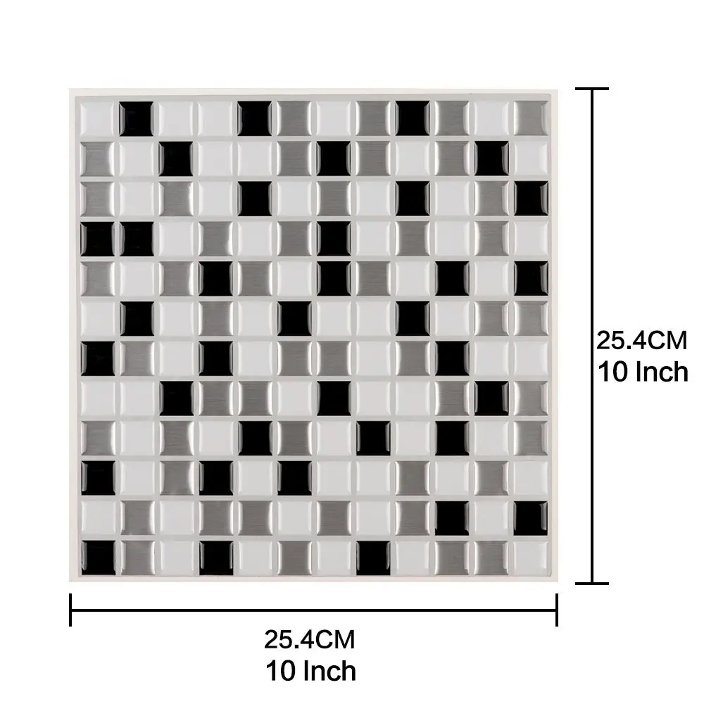 Vividtiles самоклеющиеся мозаичные плитки настенные наклейки DIY Кухня Ванная комната Домашний Декор винил - Цвет: T80208