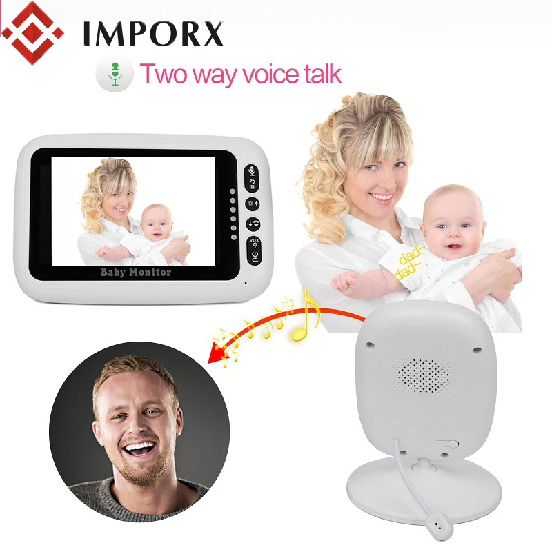 IMPORX 4 3 дюймов Высокое разрешение монитор для ребенка беспроводной видео цвет