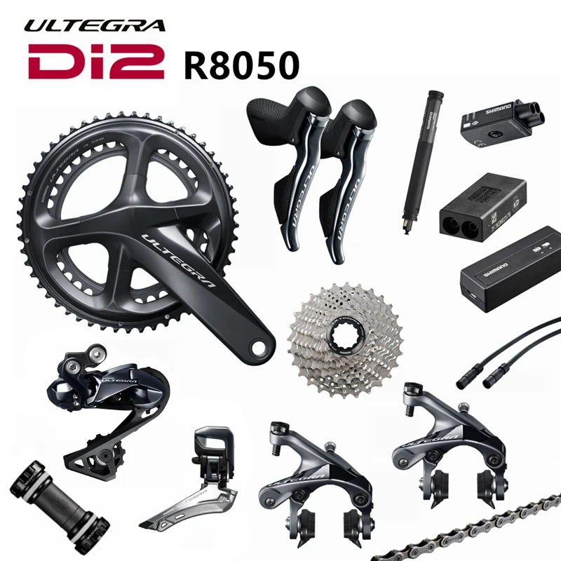 Shimano Di2 Ultegra R8050 50/34T 53/59T 165/170/172 5/175 мм 2*11 22 скоростной шоссейный велосипед groupset части