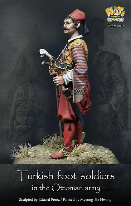 [Loong Way миниатюры] ореховая планета турецкий солдат в оттоманской армии 75 мм
