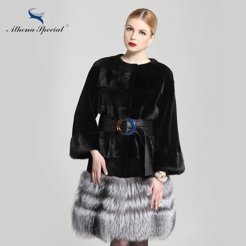 Athena Special 2016 Шуба Норка Цельная Натуральный Мех Новая натуральная норка щипанная
