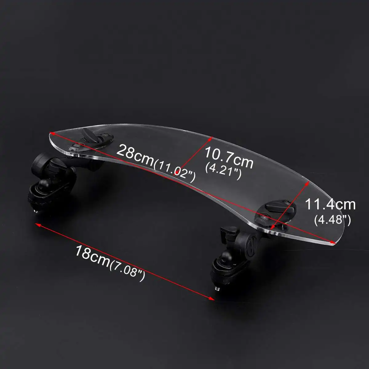 

Clean/ Brown Universal Motorcycle Windshield Airflow Adjustable Windscreen Extension Wind Deflector For BMW For KTM For Honda