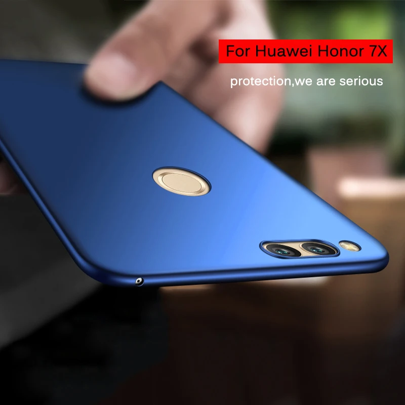 Роскошные Матовые чехлы для Huawei Honor 7x Чехол 7 X жесткий защитный чехол из