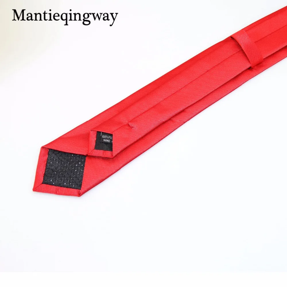 Mantieqingway 6 см классические мужские однотонные Галстуки официальная одежда деловой