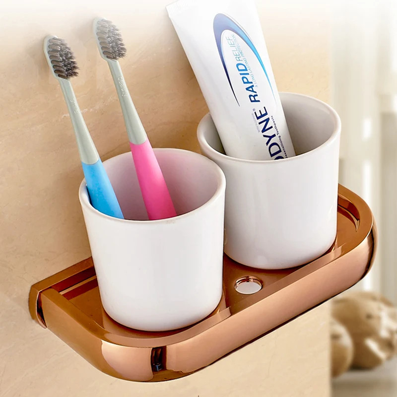 Розовое золото твердая латунная стойка для полотенец ванной туалетной бумаги